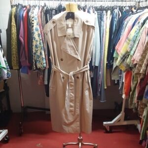 H&M Tan Trench Coat with Belted Waist